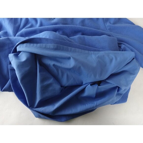 Talbots Womens Shift Dress Blue Lined Tie Bow Long Sleeve 12P Petite - Picture 4 of 13